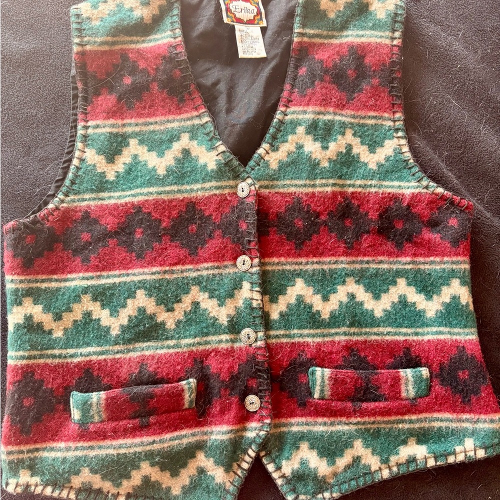 Erika Multicolor Wool Blend Vest